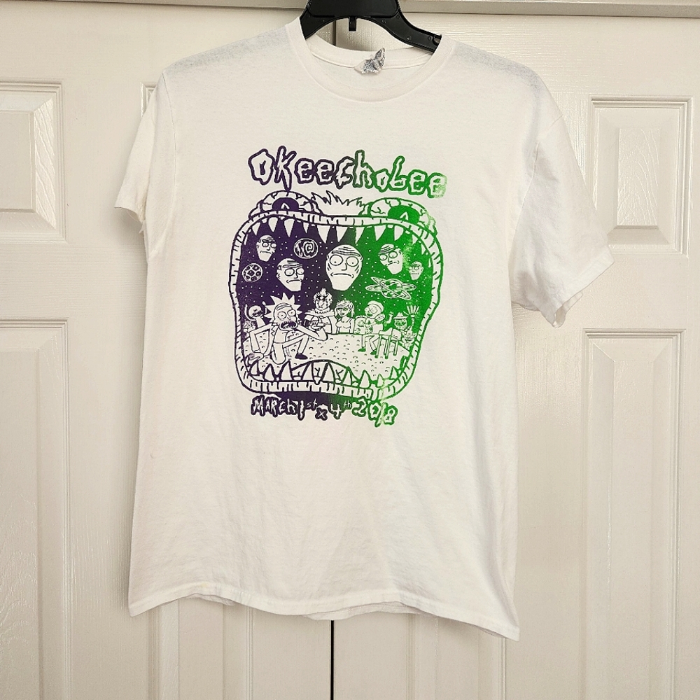 Okeechobee Music Arts Festival 2018 Graphic White T-shirt LARGE